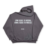 "Denial" Hoodie (Charcoal)