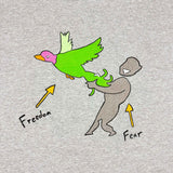 "Fear vs. Freedom" Tee (Ash Gray)