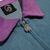 Zip-Up Denim Shop Shirt