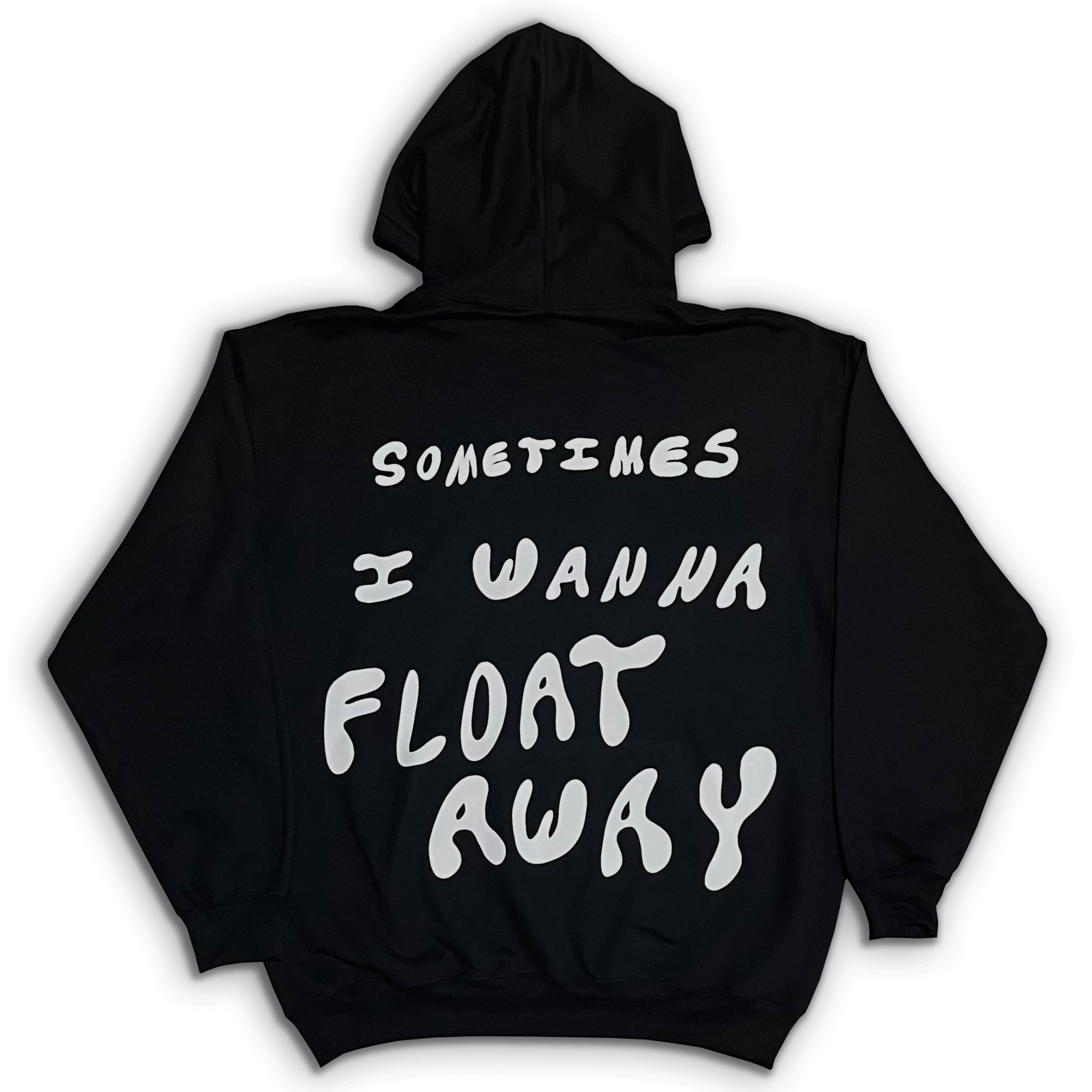 "Float Away" Black Hoodie