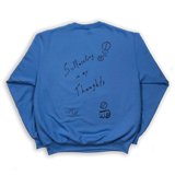 "Anxiety" Blue Crewneck Sweater