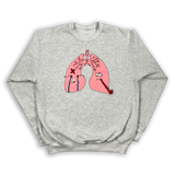"Anxiety" Silver Crewneck Sweater