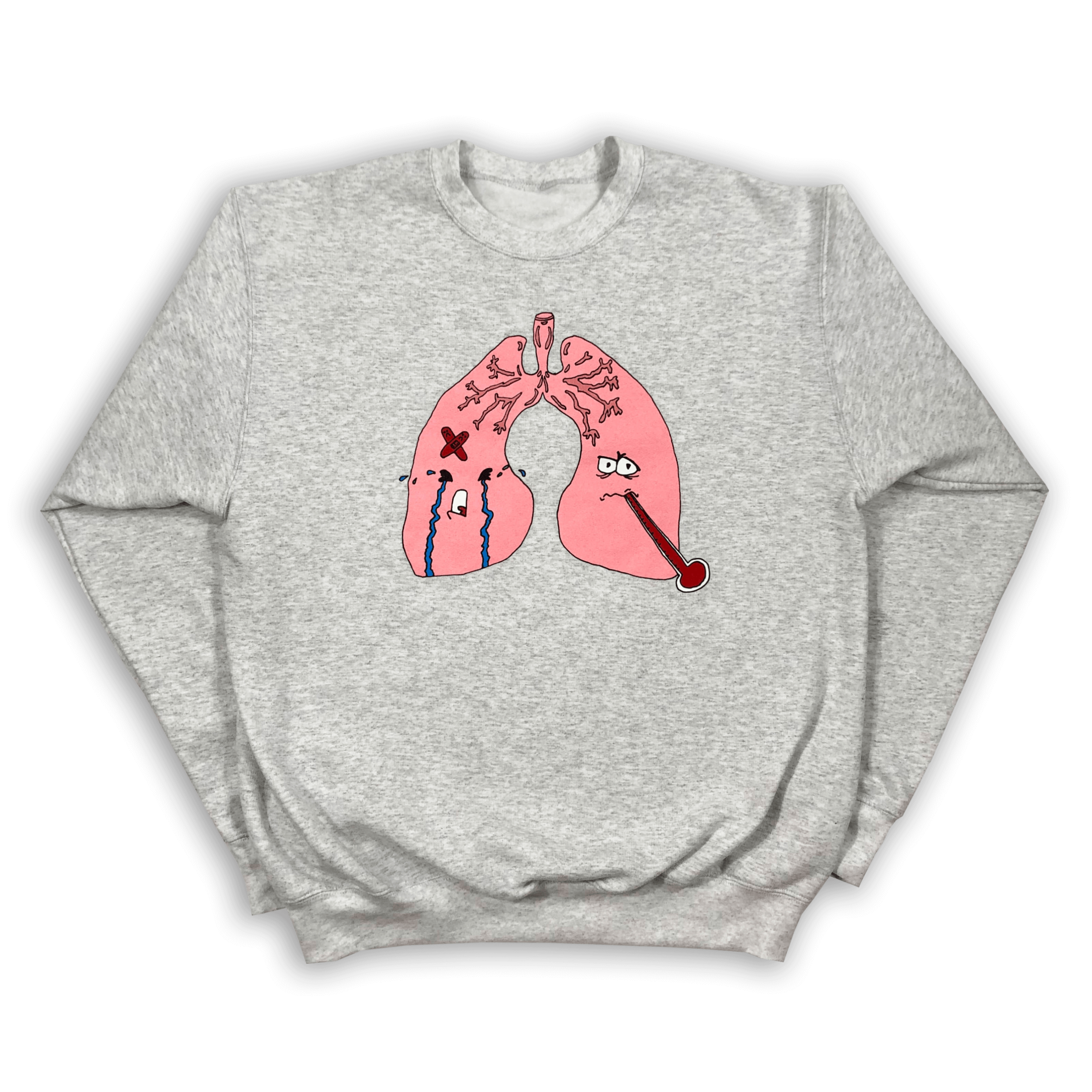 "Anxiety" Silver Crewneck Sweater