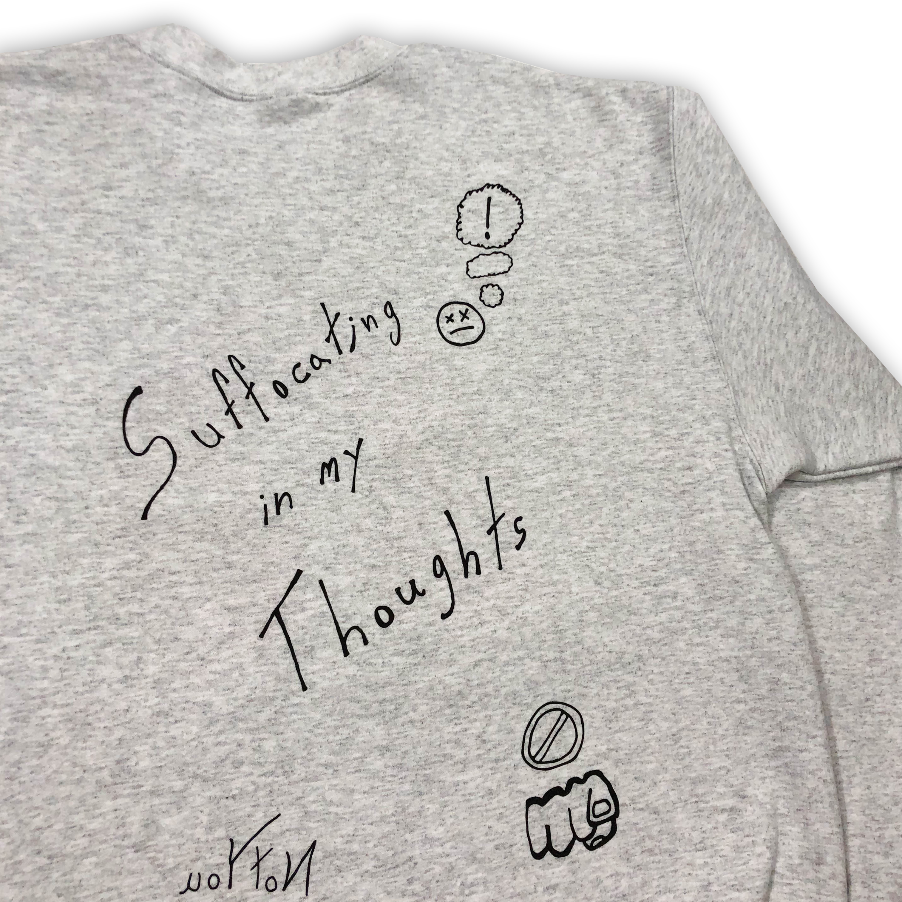 "Anxiety" Silver Crewneck Sweater