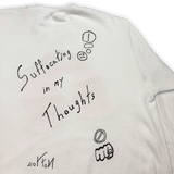 "Anxiety" White Crewneck Sweater