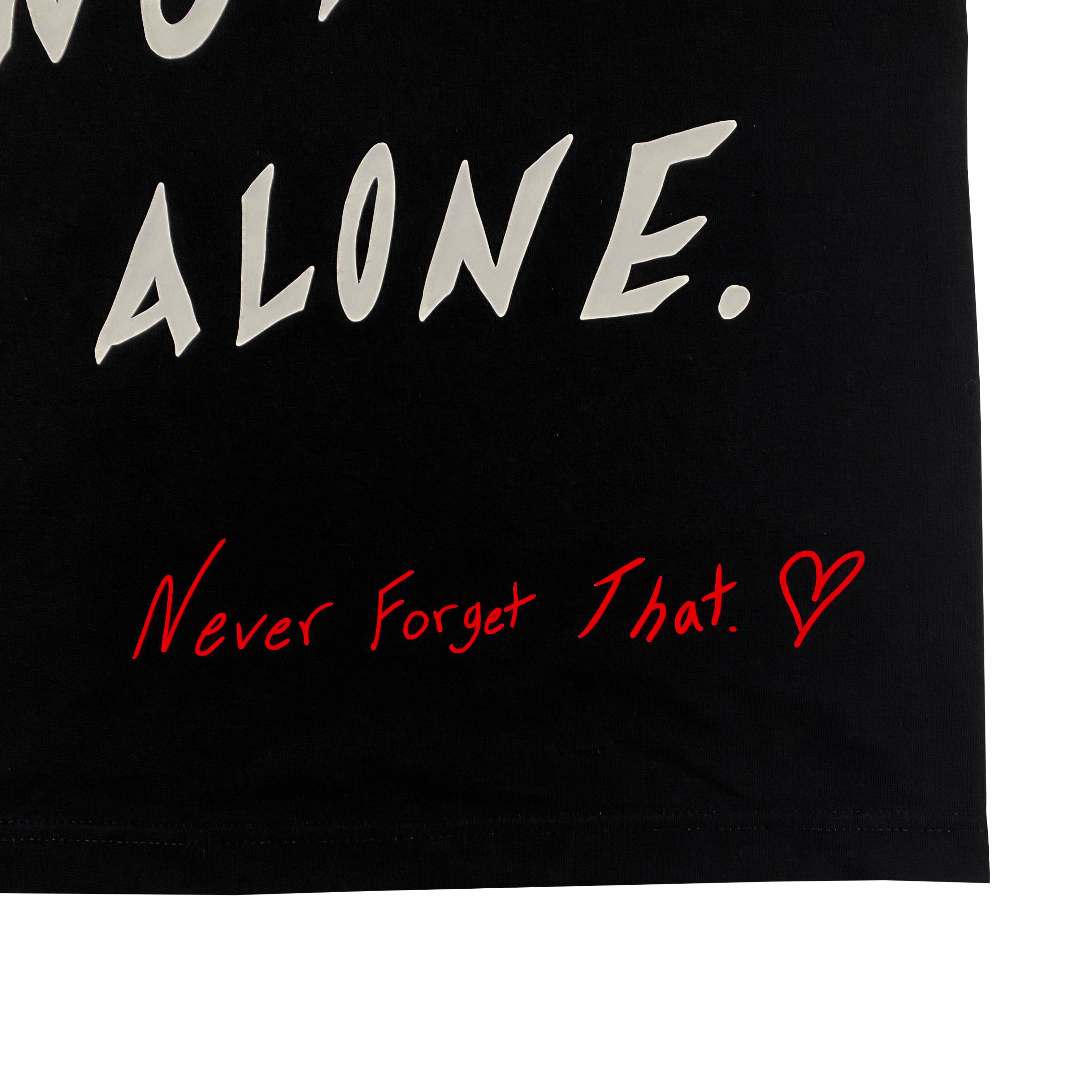 "Not Alone!" Black T-Shirt