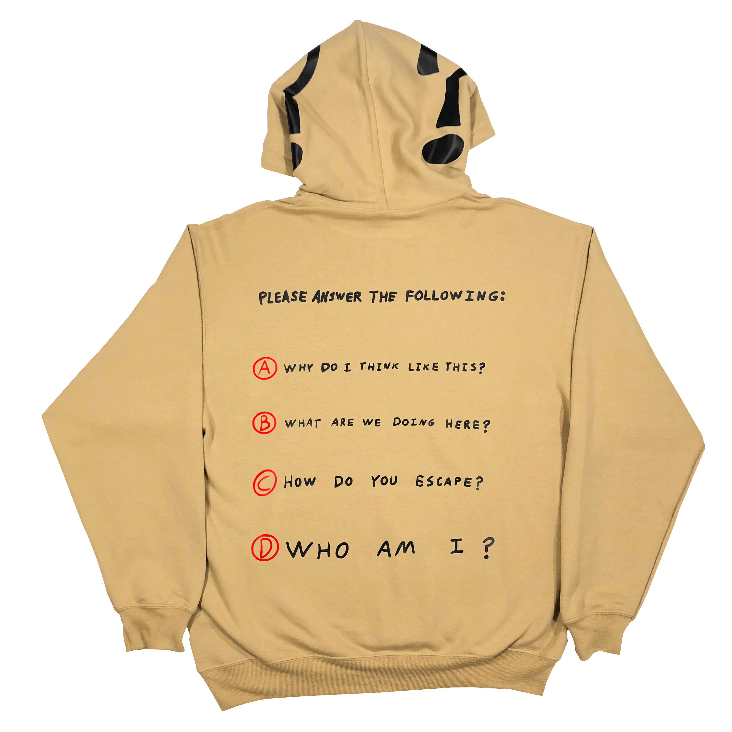 "Trick Question" Yellow Hoodie
