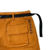 "Paranoia" Corduroy Brown Tactical Shorts