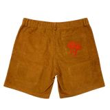 "Paranoia" Corduroy Brown Tactical Shorts