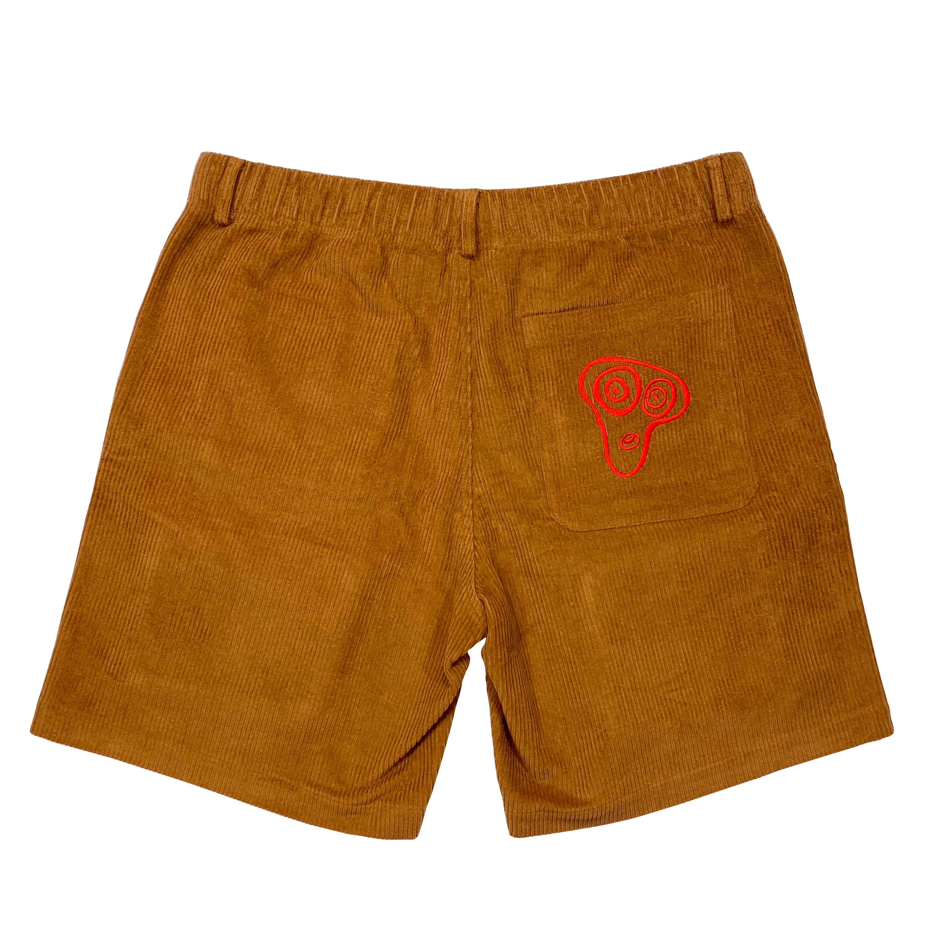 "Paranoia" Corduroy Brown Tactical Shorts