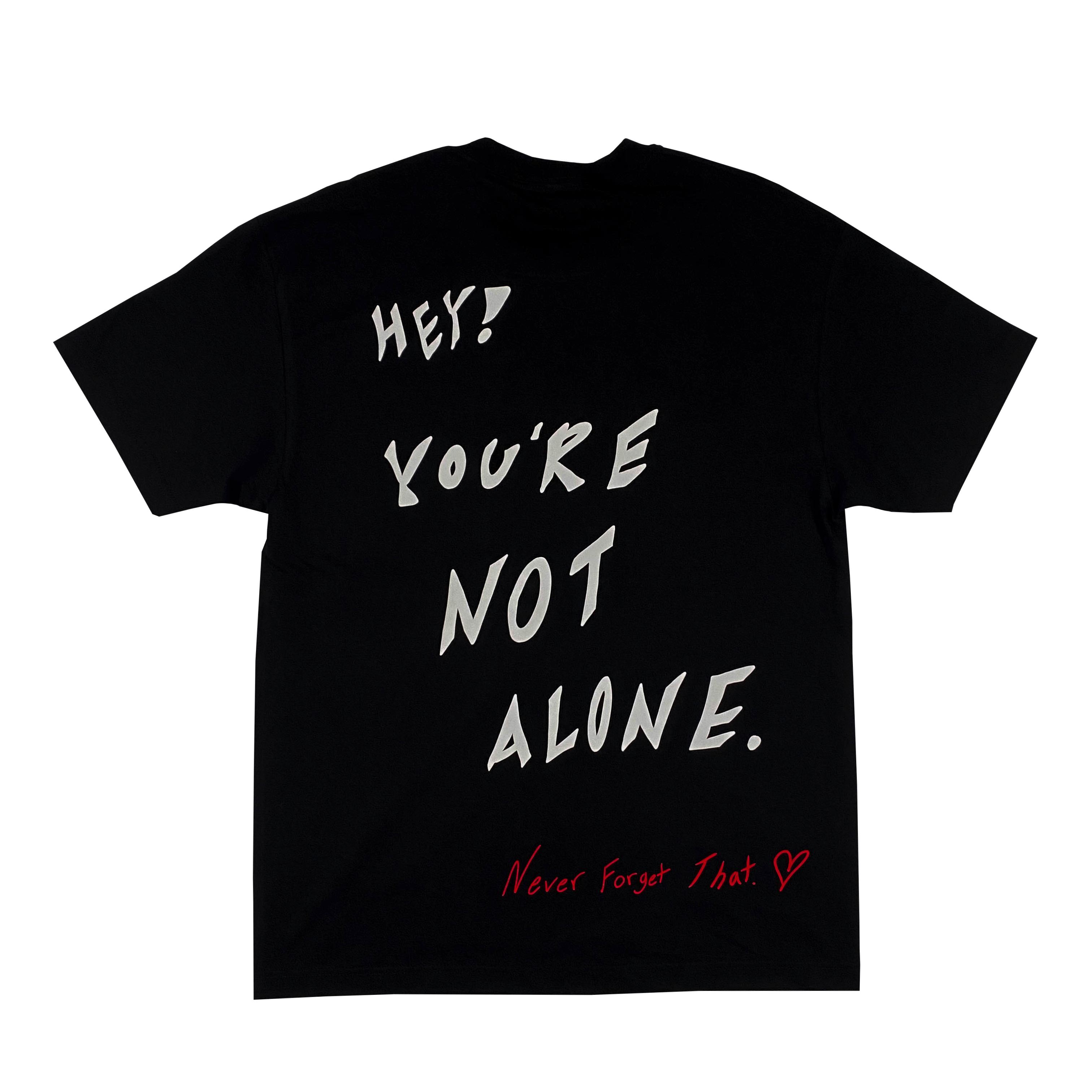 "Not Alone!" Black T-Shirt