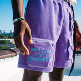 "Paranoia" Corduroy Shorts (Purple)