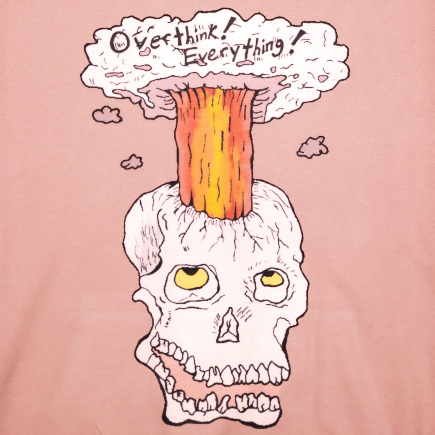 "Overthink Everything" Hoodie (Pale Pink)