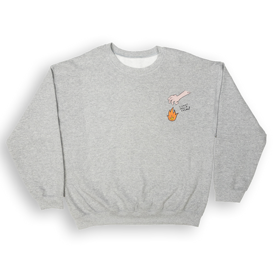 "Numb" Crewneck Sweatshirt (Ash Gray)