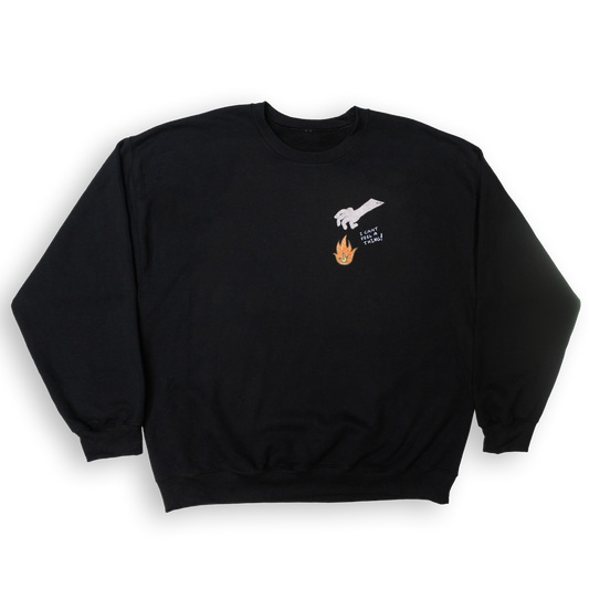 "Numb" Crewneck Sweatshirt (Black)