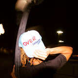 Overthinking Cap (Light Blue Trucker)