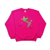 "Fear vs. Freedom" Crewneck (Hot Pink)