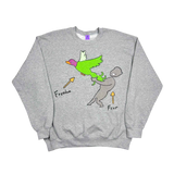 "Fear vs. Freedom" Crewneck (Ash Gray)