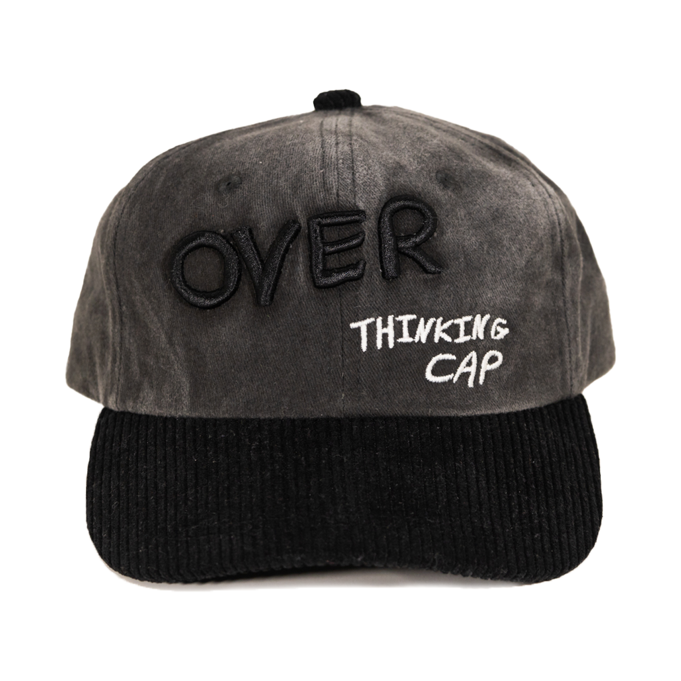 Overthinking Cap (Black Denim)