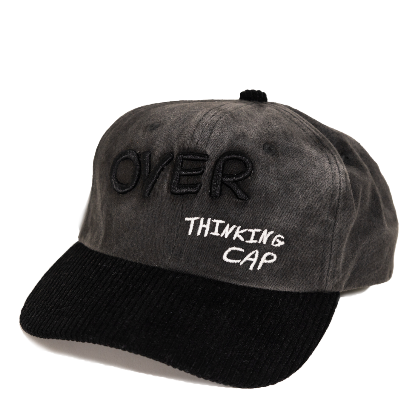 Overthinking Cap (Black Denim)