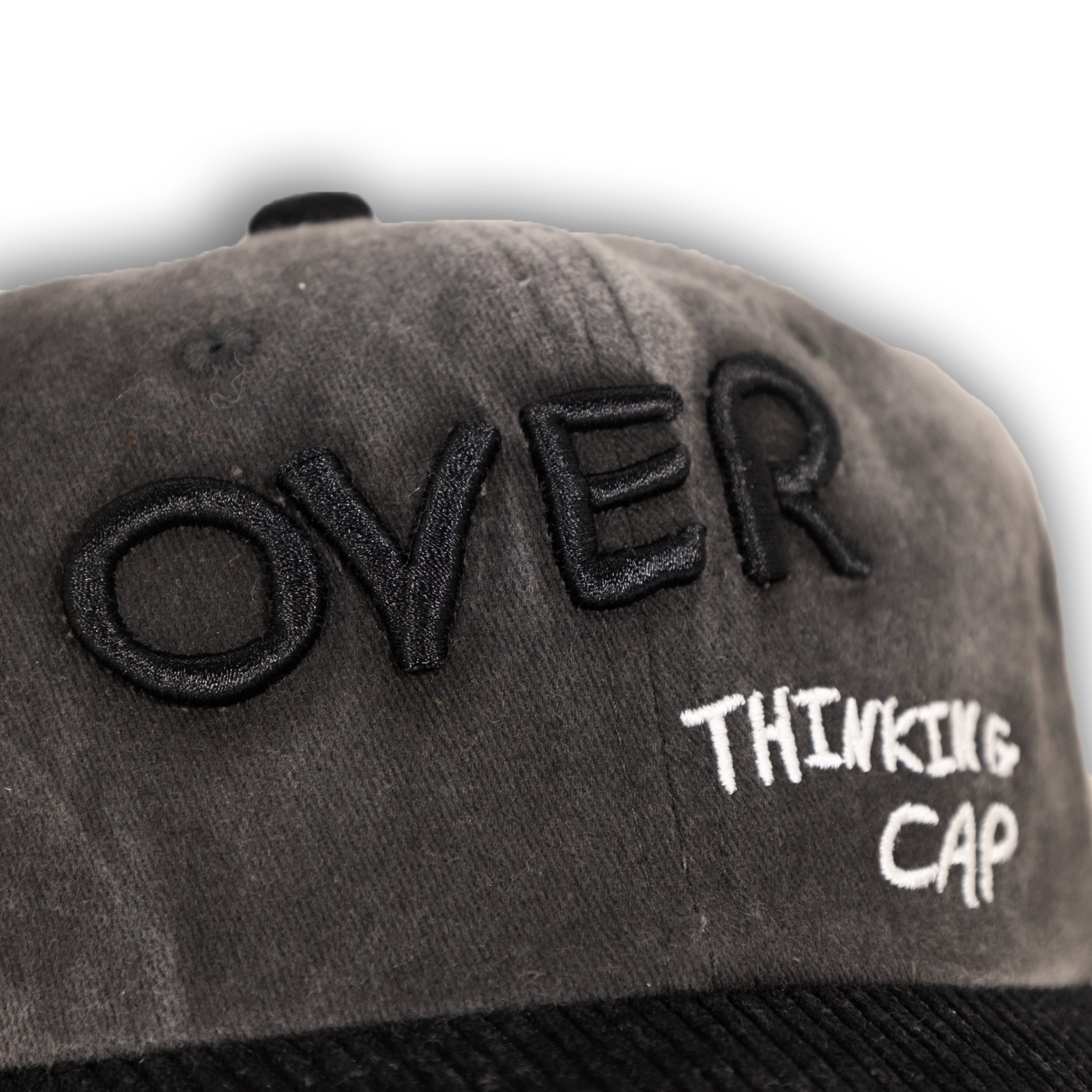 Overthinking Cap (Black Denim)