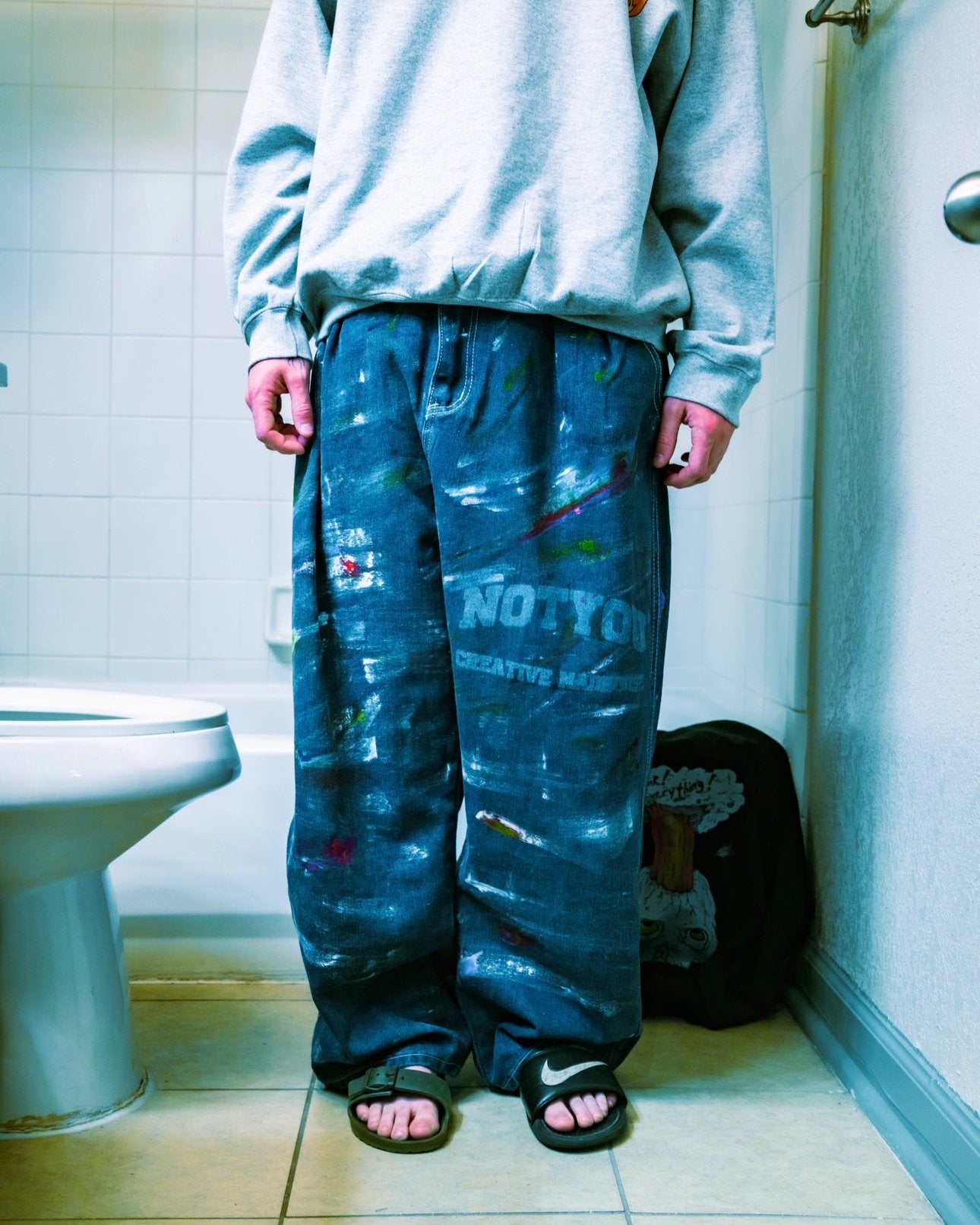 "Creative MadHouse" Baggy Denim