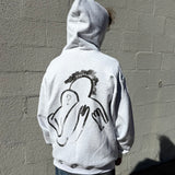 "Need a Hug" Zip-Up Hoodie (Ash Gray)