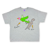 "Fear vs. Freedom" Tee (Ash Gray)