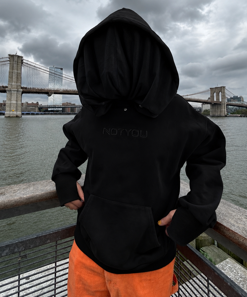 Mesh Mask Hoodie (Black) *PRE-ORDER*