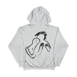 "Need a Hug" Zip-Up Hoodie (Ash Gray)