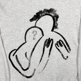 "Need a Hug" Zip-Up Hoodie (Ash Gray)