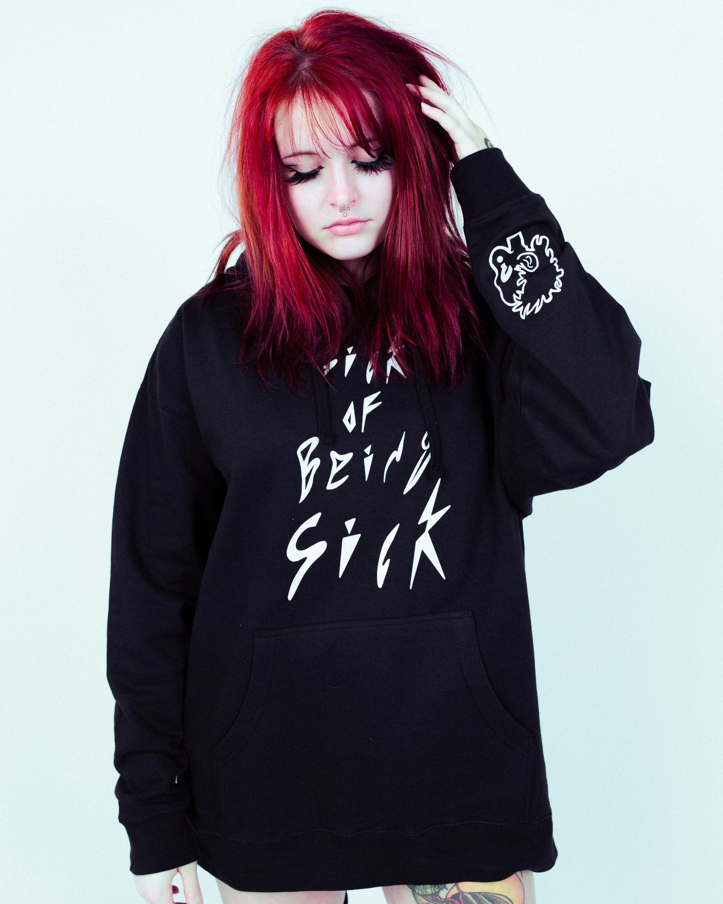 "Sick of Being Sick" Hoodie (Black)