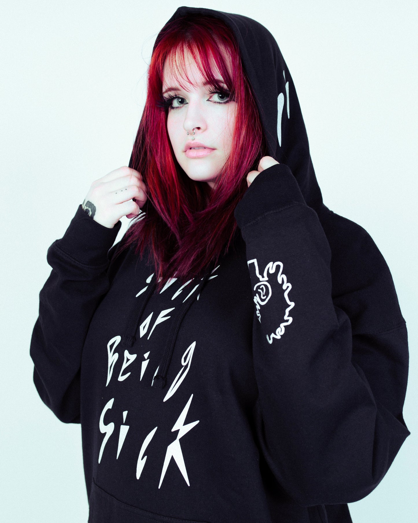 "Sick of Being Sick" Hoodie (Black)