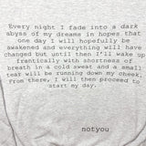 Cuello redondo "Creative MadHouse" (carbón)