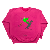 "Fear vs. Freedom" Crewneck (Fuchsia Pink)