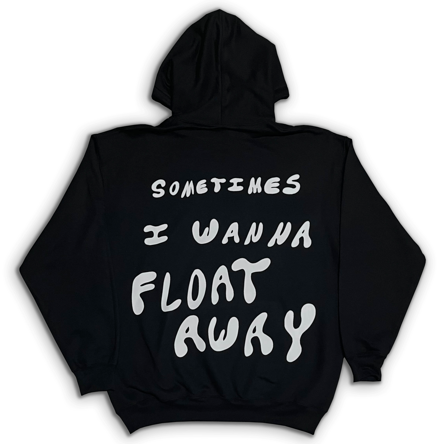 "Float Away" Black Hoodie