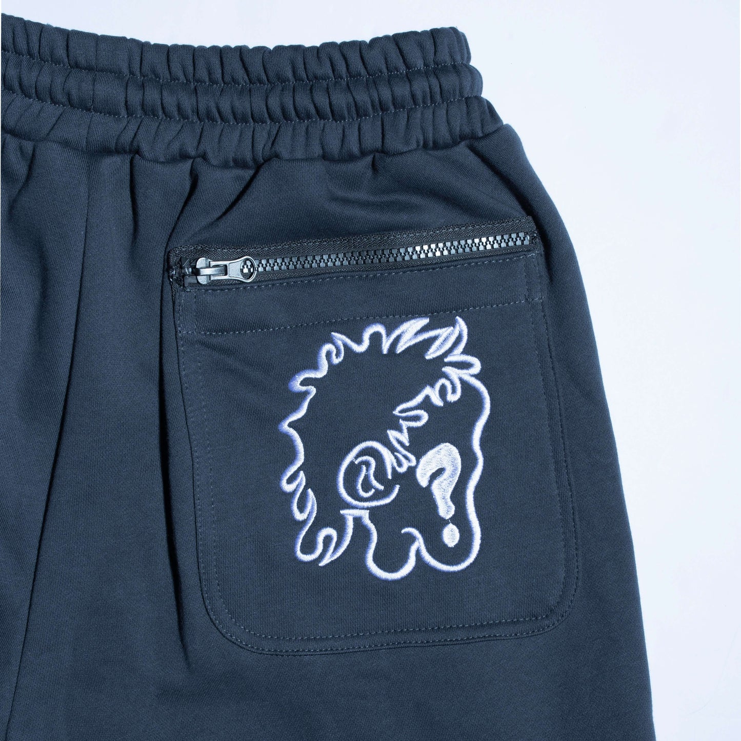 Closeup of Vibrance Cargo Pants Sweatpants with NotYou logo