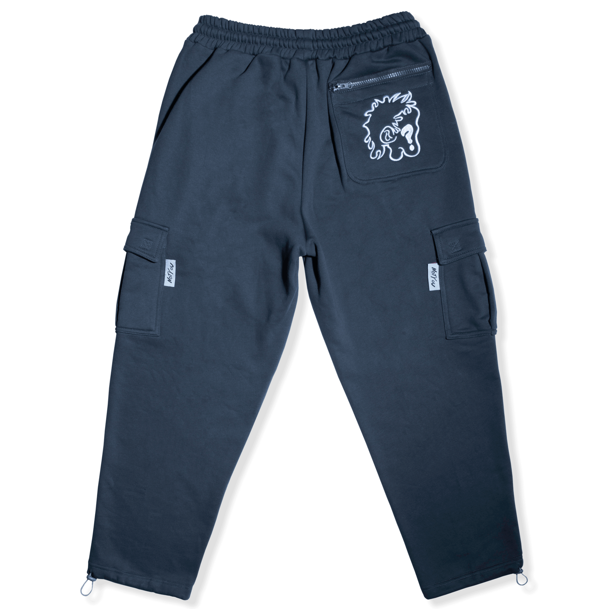 Vibrance Gray Blue Cargo Pants Sweatpants