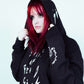 Model Picture wearing "Sick of Being Sick" Black Hoodie