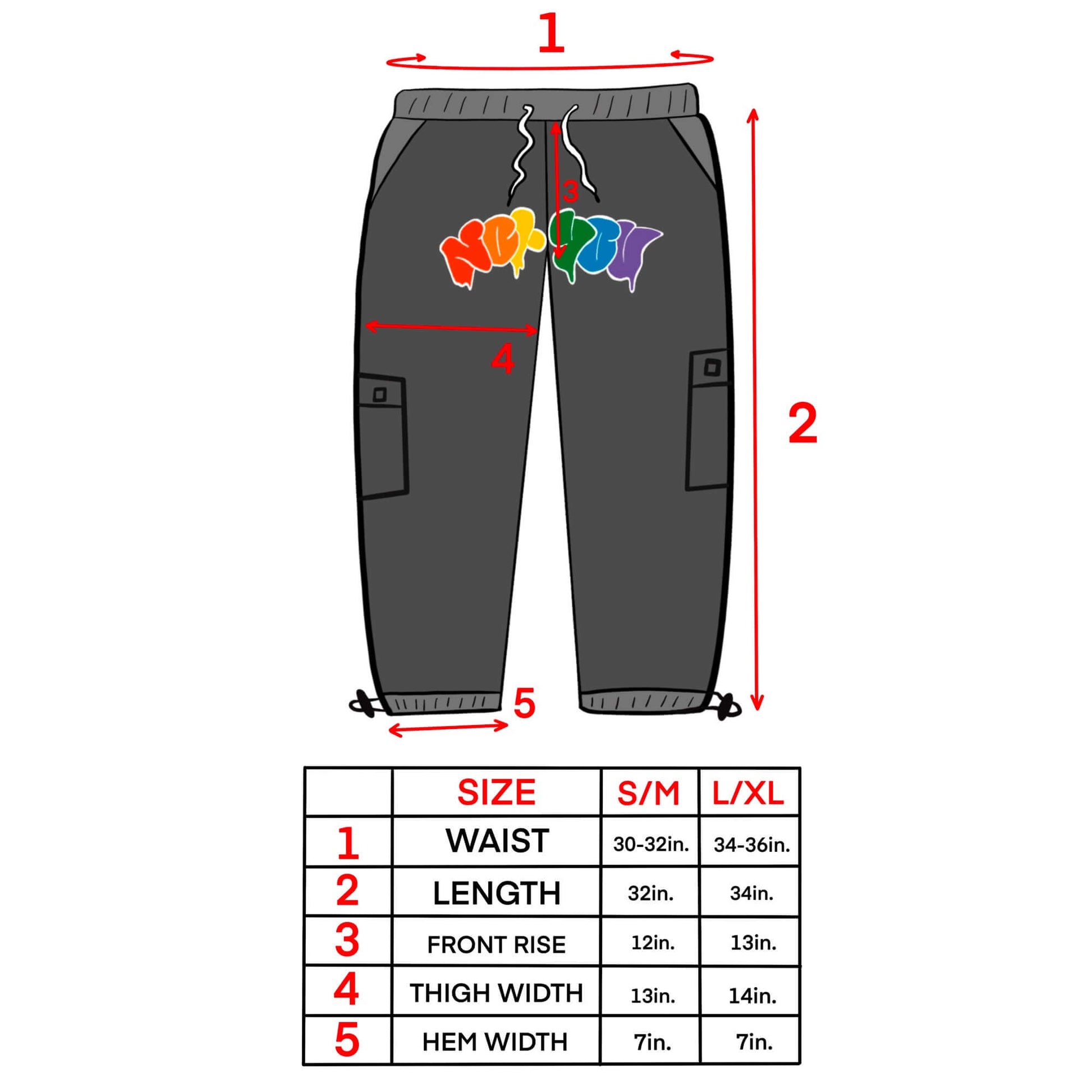 Vibrance Clothes Cargo pants Sweatpants