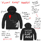 "Float Away" Black Hoodie Drawing With Features