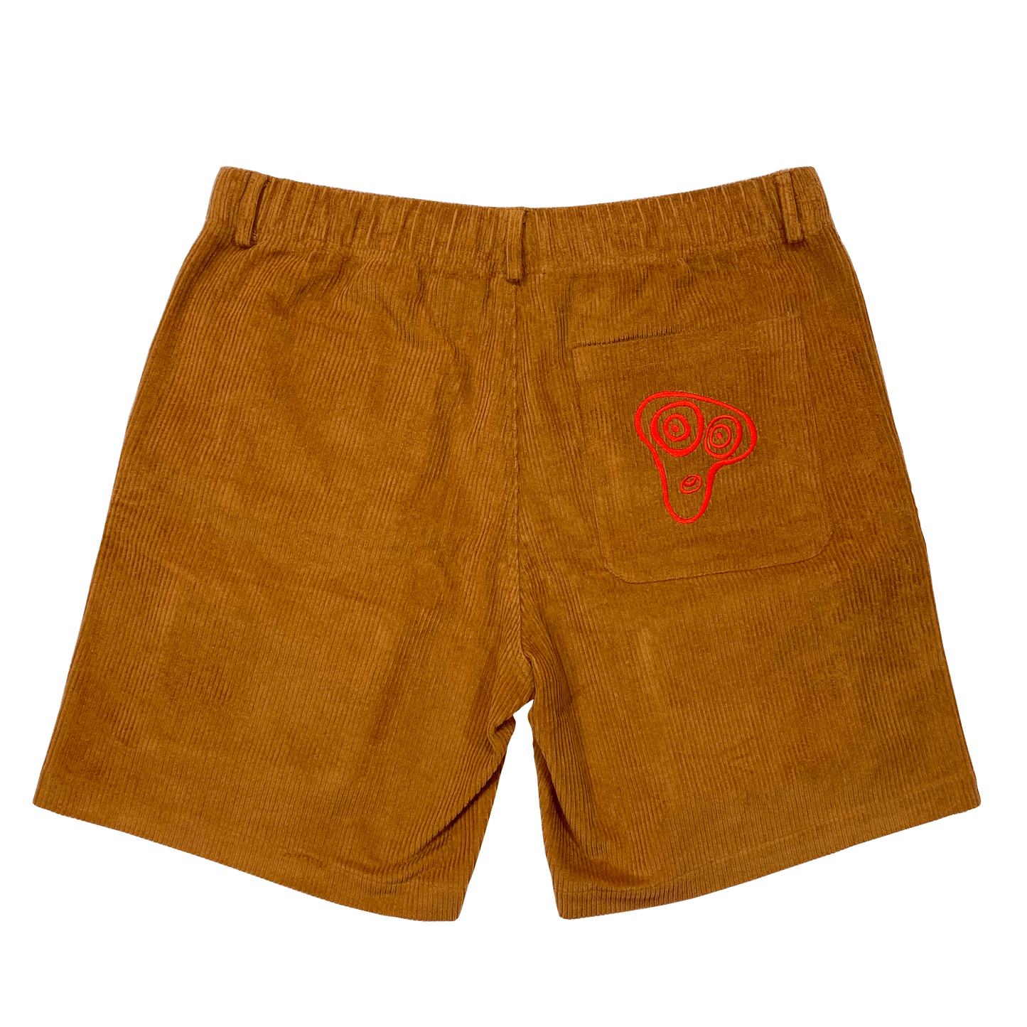 "Paranoia" Corduroy Brown Tactical Shorts