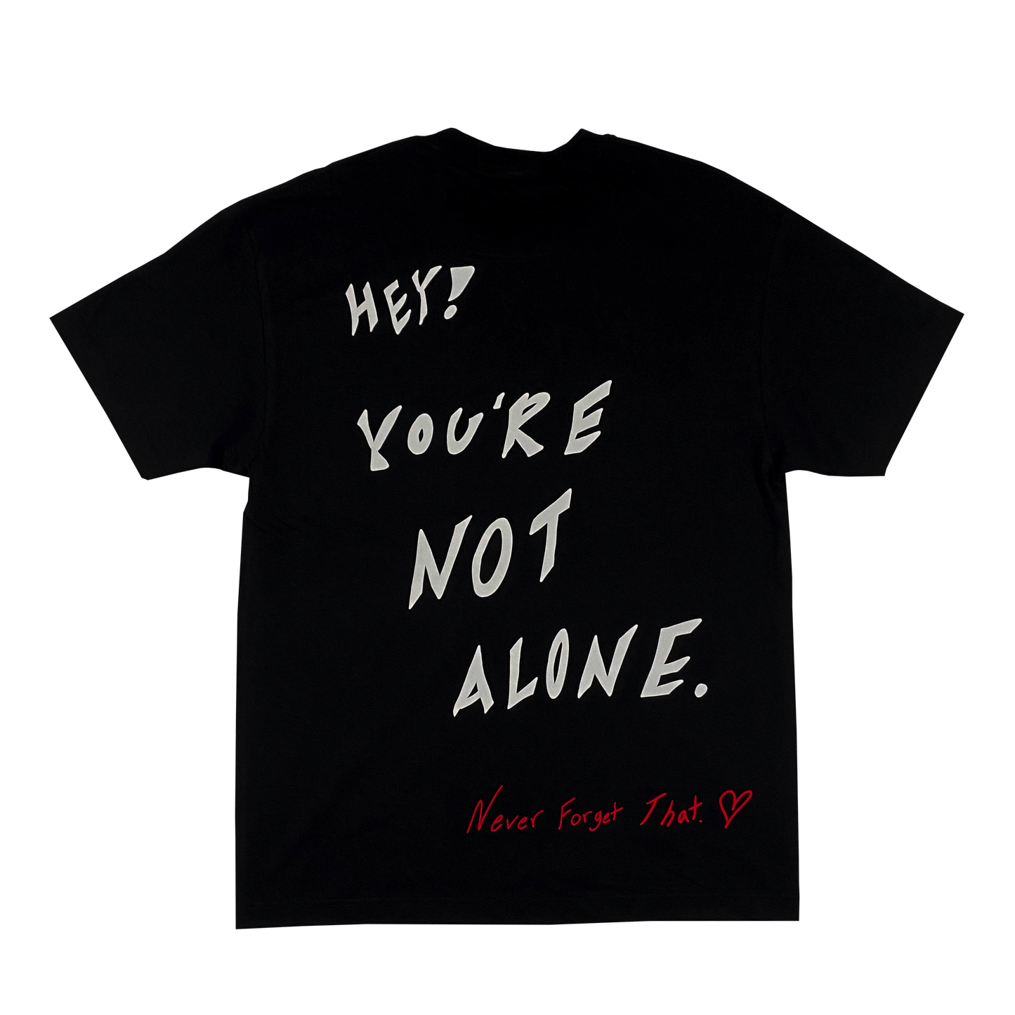 "Not Alone!" Black T-Shirt