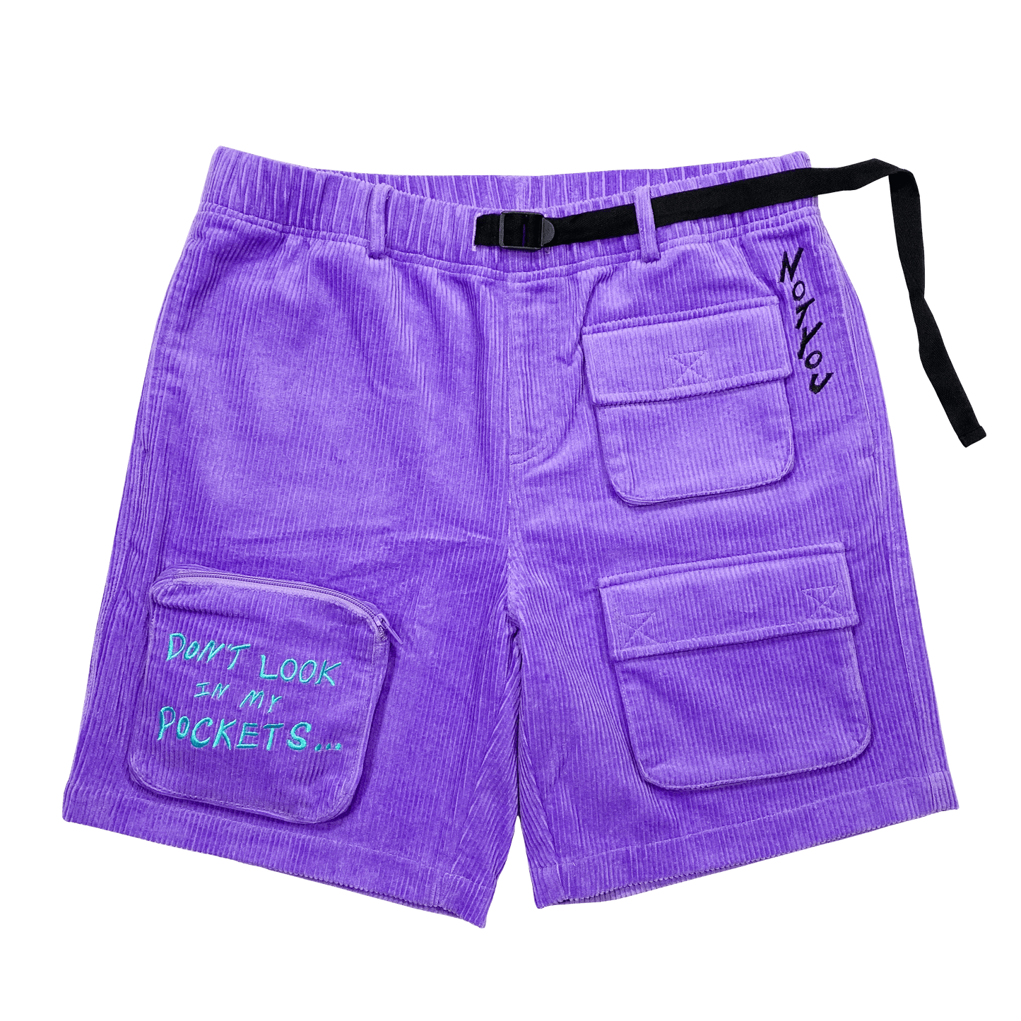 Short tactique en velours côtelé "Paranoïa" (Marron)